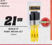Build It Paint Brush Set-3 Piece