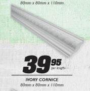 Ivory Cornice-80mmx80mmx110mm Per Length