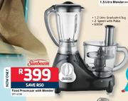 Sunbeam Food Processor With Blender-SFP-600B