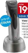 Vidan Sassoon Men's Rechargeable Hairclipper Set