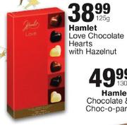 Hamlet Love Chocolate Hearts With Hazelnut-125g