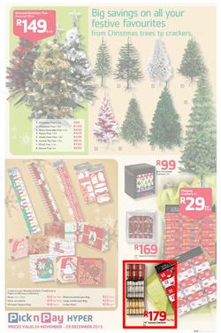 Pick n Pay Hyper: Save Big On All Your Favourites From Toys to Trees  ( 24 Nov - 29 Dec 2013), page 5