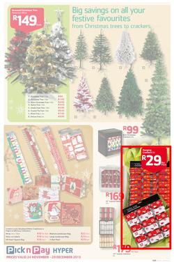 Pick n Pay Hyper: Save Big On All Your Favourites From Toys to Trees  ( 24 Nov - 29 Dec 2013), page 5