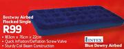 Bestway Airbed Flocked Single-183cmx76cmx22cm