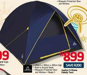 Blue Mountain Jupiter 5-Dome Family Tent-300cmx300cmx200cm High