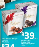 Belgian Flake Dark Or Milk Chocolate Truffles-145g Each