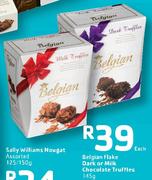 Belgian Flake Dark Or Milk Chocolate ruffles-145g Each