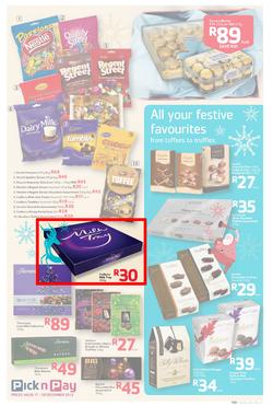 Pick n Pay : Save Big On All Your Festive Favourites From Choccies To Champers ( 17 Dec - 29 Dec 2013), page 5