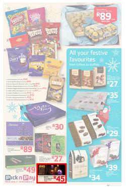 Pick n Pay : Save Big On All Your Festive Favourites From Choccies To Champers ( 17 Dec - 29 Dec 2013), page 5