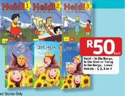 Heidi-In Die Berge, In Die Stad Or Terug In Die Berge, Liewe Heksie-1,2,3 Or 4-Each
