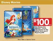 Ster Disney Little Mermaid-The De, The 2 Return To The Sea Or The 3 Ariel's Beginning DVD-Each