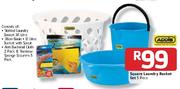  Square Laundry Basket Set-5 Piece