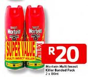 Mortein Multi Insect Killer Banded Pack-2 x 180ml