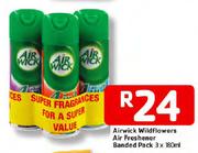 Airwick Wildflowers Air Freshener Banded Pack-3 x 180ml