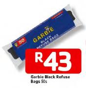 Garbie Black Refuse Bags-50's