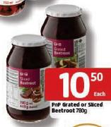 PnP Grated Or Sliced Beetroot-780G Each