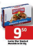 Lucky Star Smoked Mussels In Oil-85G