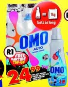 Omo Auto Washing Powder-1kg/Omo Auto Liquid Detergent-400ml Each