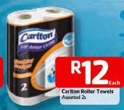 Carlton Roller Towels Assorted-2's Pack