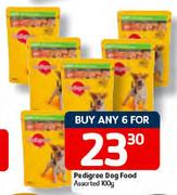 Pedigree Dog Food Assorted-6x100g
