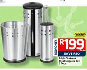 Addis Stainless Steel Elegance Set Of 3 Piece