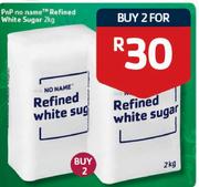 Pnp No Name Refined White Sugar - 2X2Kg