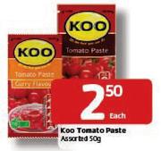 Koo Tomato Paste-50g Each