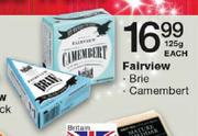Fairview Brie/Camembert-125gm Each