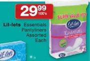 Lil-Lets Essentials Pantyliners-100's