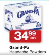 Grand-Pa Headache Powders-38's