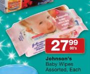 Johnson's Baby Wipes-80's