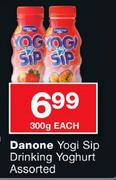 Danone Yogi Sip Drinking Yogurt Assorted-300g Each