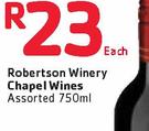 Robertson Winery Chapel Wines Assorted-750ML