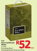 Pnp Assorted Boxed Wines-3Ltr