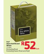 Pnp Assorted Boxed Wines-3Ltr Each