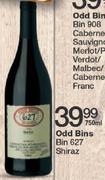Odd Bins Bib 627 Shiraz-750ML
