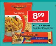 Fatti's Moni's Spaghetti/Macaroni-500g