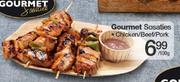 Gormet Sosaties Chicken/Beef/Pork-Per 100g