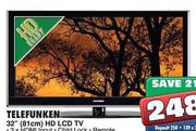 Telefunken HD LCD TV(81Cm)(TLCD-32HD)