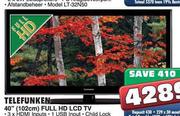 Telefunken Full HD LCD TV(102Cm)(TLCD-40FHDB)