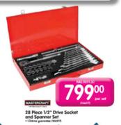 Mastercraft 1/2"Drive Socket And Spanner set-28 Piece