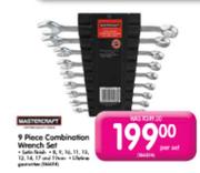 Mastercraft Combination Wrench set-9 Piece