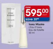 Issey Miyake L'Eau D'Issey Eau De Toilette-50Ml