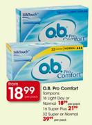 O.B.Pro Comfort Tampons 32 Super Or Normal