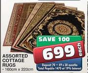 Assorted Cottage Rugs-160cmX220cm Each