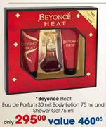 Beyonce Hear Eau De Parfum 30ml, Body Lotion 75ml & Shower Gel 75ml