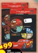 Cars A4 Book Covers-5 Pack