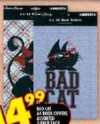 Bad Cat A4 Book Covers-5 Pack