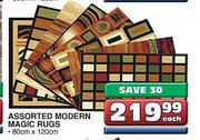 Assorted Modern Magic Rugs-80cm x 120cm each