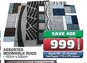 Assorted Moonwalk Rugs-160cm x 230cm each